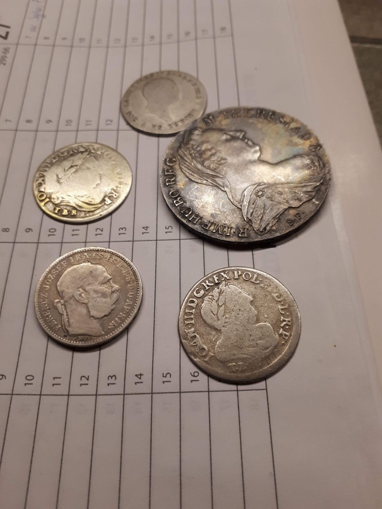Srebrne stare monety