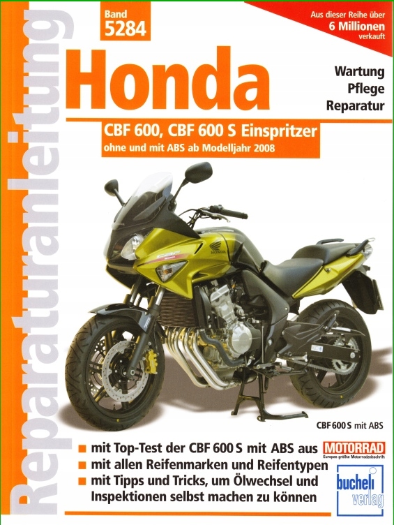 Honda CBF 600 CBF600 S 20082012 instrukcja napraw