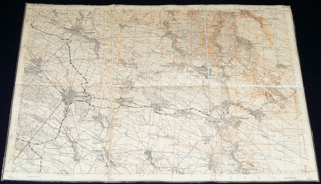 KOPYCZYŃCE HUSIATYN CHOROSTKÓW MAPA WIG 1930