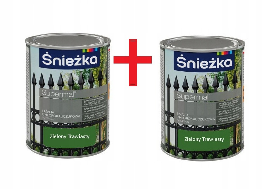 FARBA CHLOROKAUCZUKOWA ZIELONA 2x0,9L RAL 6010
