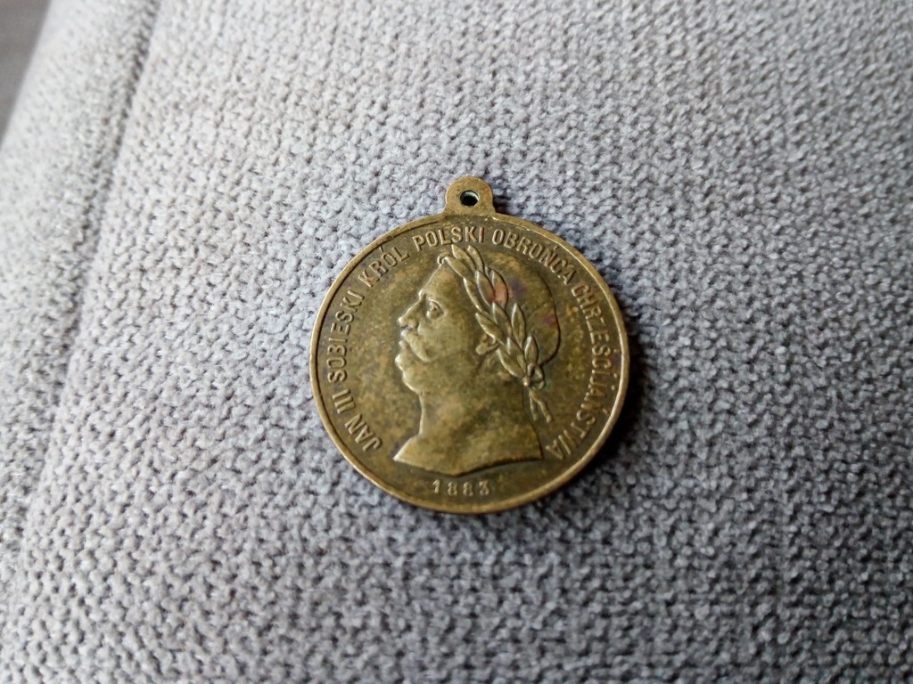 !! MEDAL JAN III SOBIESKI HERB WIEDEŃ 1683 1883 !!