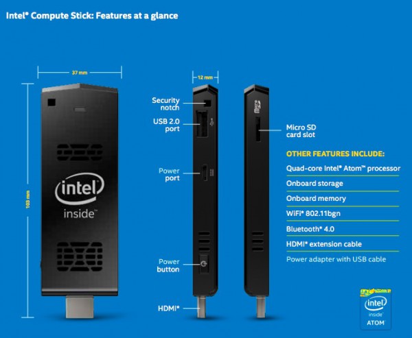 Intel Compute Stick (STCK1A32WFC) - 7073167980 - oficjalne ...