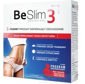 BE SLIM-3 fazowy preparat na odchudzanie 90 tabl