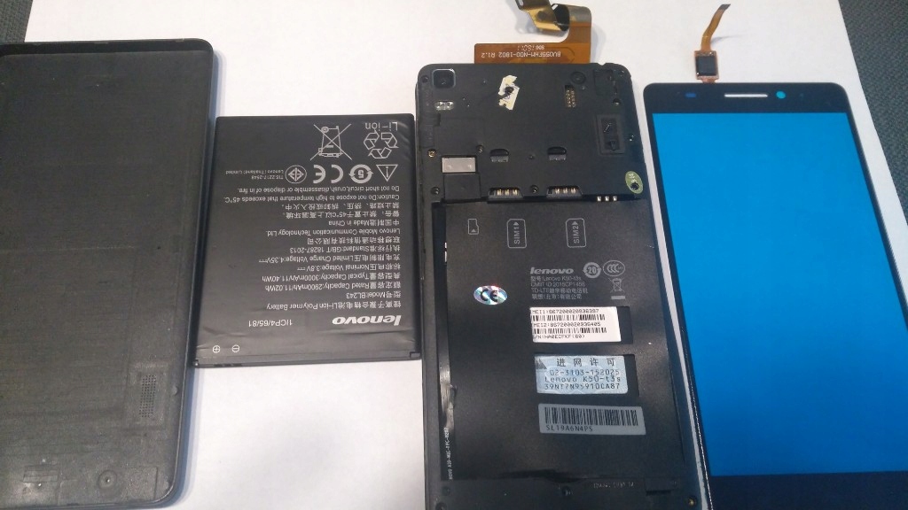 Lenovo K3 note uszkodzony + nowy dotyk digitizer