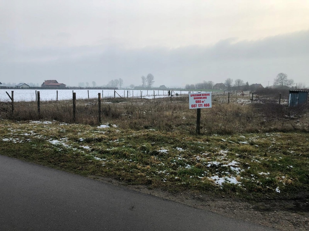 Działka budowlana sprzedaż 962m 2 Krępa kaszubska