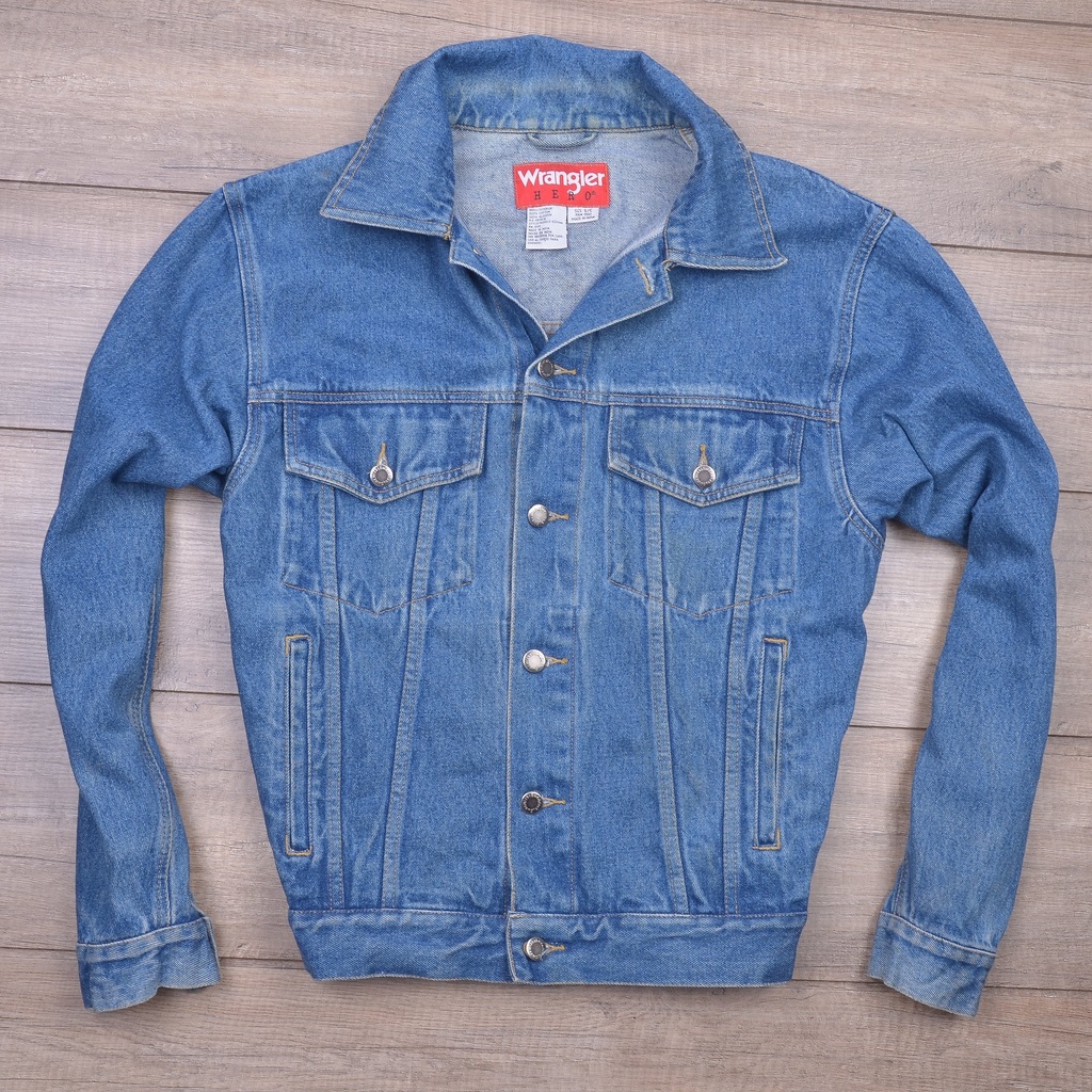WRANGLER HERO KURTKA Męska JEANSOWA KATANA BLUE SM