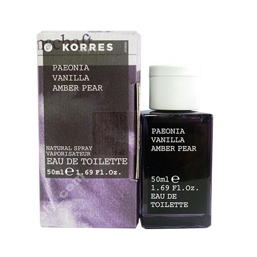 Korres Paeonia Vanilla Amber Pear zapach edt 50 ml