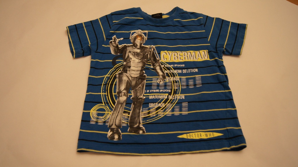 Tshirt dla fana Dr Who Cyberman 7l 122cm Next