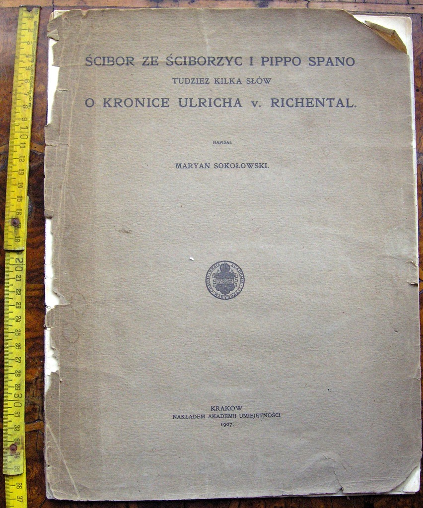 Marian Sokołowski Ścibor ze Ściborzyc PAU 1904