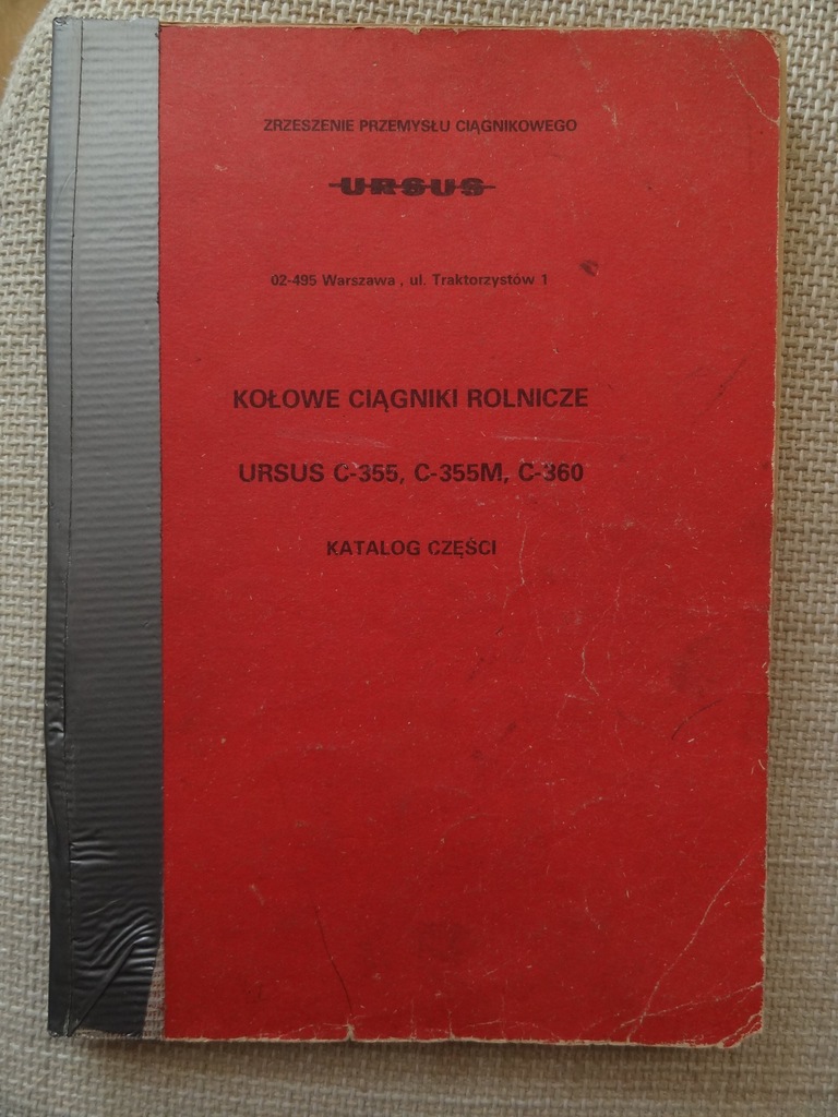 Katalog części Ursus C-355, C-355M, C-360