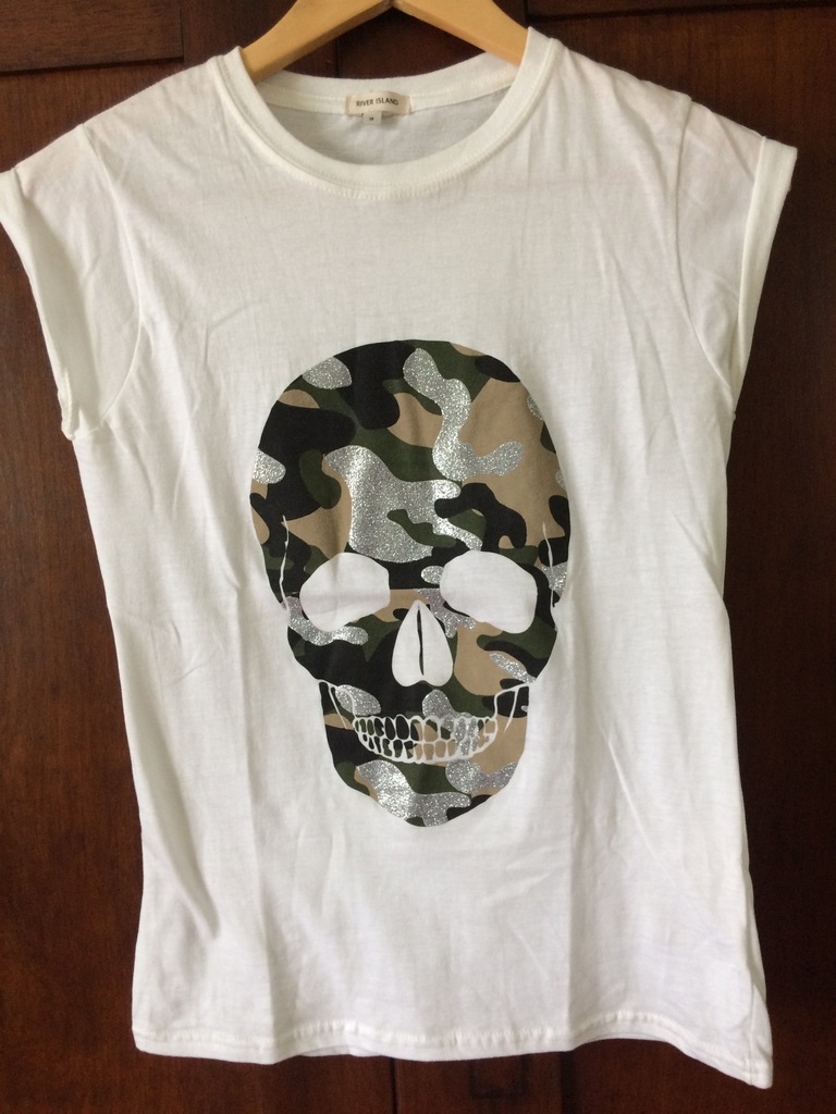 River island t-shirt czaszka morro 34 plus gratis