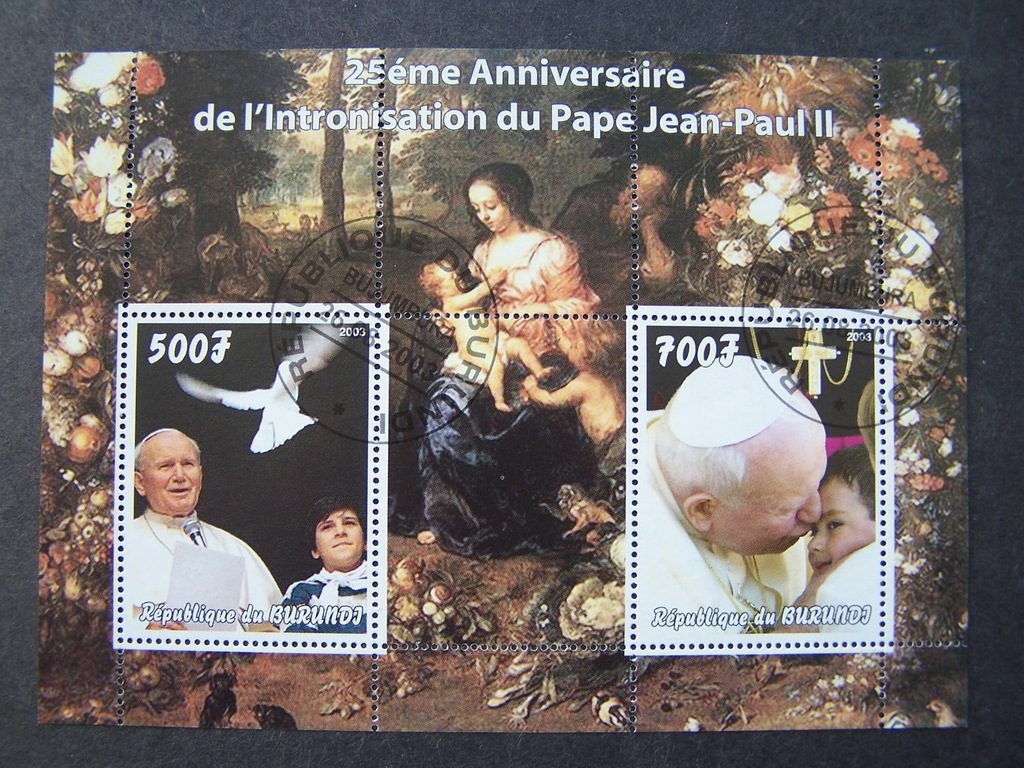 BURUNDI 2003 Jan Paweł II Pontyfikat.