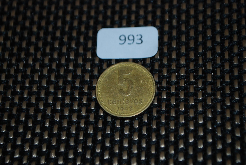 [993] moneta 5 Centavos 1992 Turcja