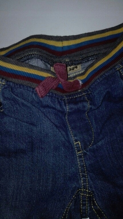 coolclub jeansy z kolorowymi pasem 134