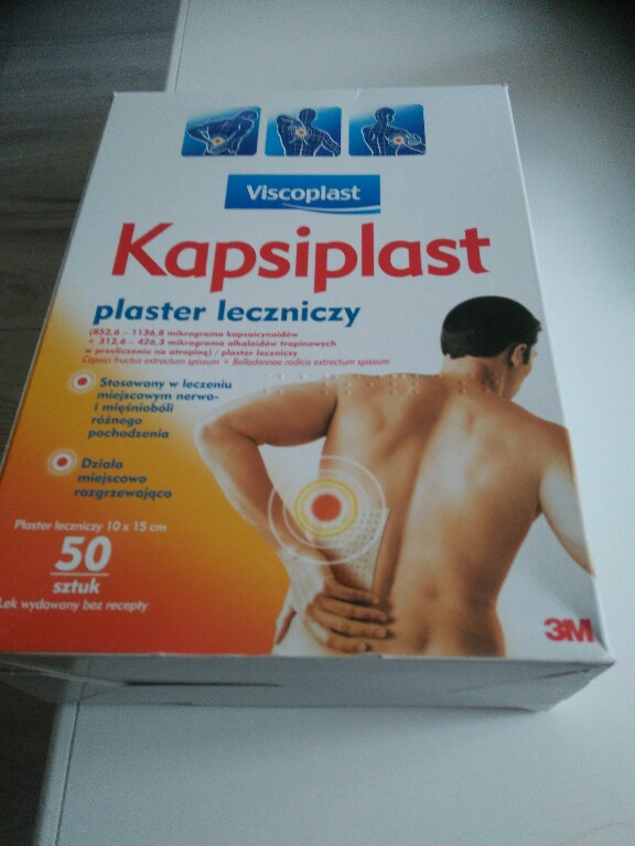 Plastry rozgrzewajace KAPSIPLAST