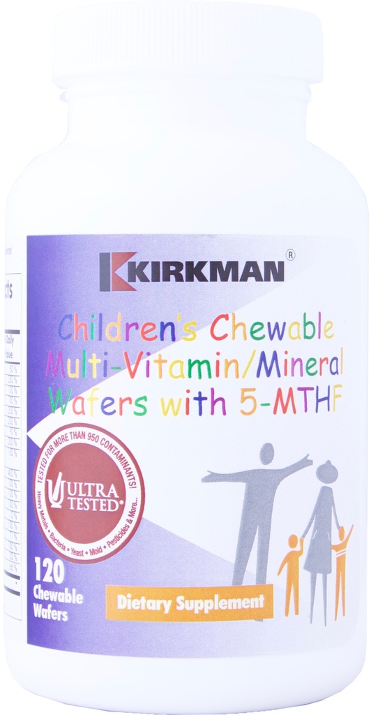 Kirkman Childrens Vitamin/Mineral 5-MTHF 120 tabl