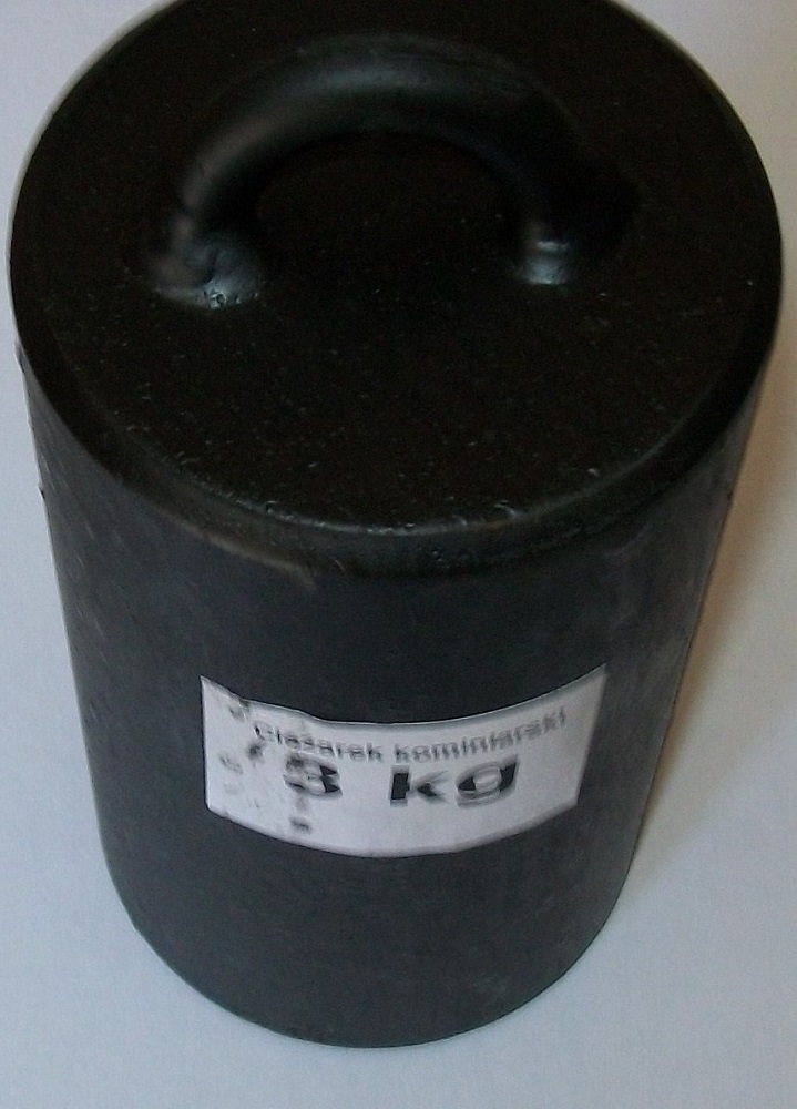 Walec ciężar kominiarski kula kominowa 3 kg