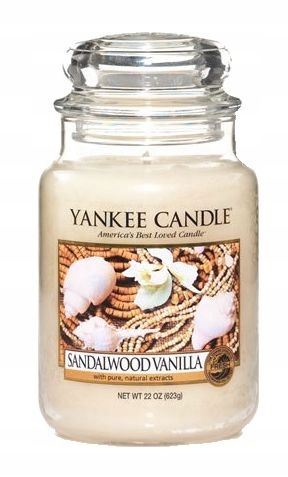 YANKEE CANDLE ŚWIECZKA SANDALWOOD VANILLA 623g