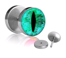UCHA FAKE PLUG TUNEL TAPER STAL 8MM OKO WĘŻA