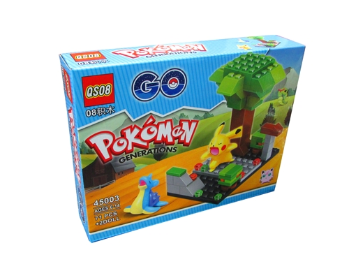 KLOCKI Pikachu Pokemon GO + 2 figurki 4 rodzaje