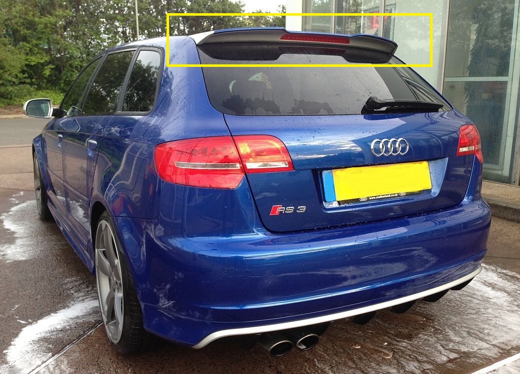 AUDI A3 8P 5D 03-12 RS3 WZÓR SPOILER LOTKA NOWOŚĆ