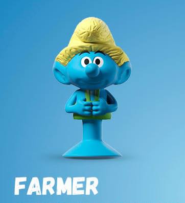 STIKEEZ LIDL 2017 smerfy FARMER
