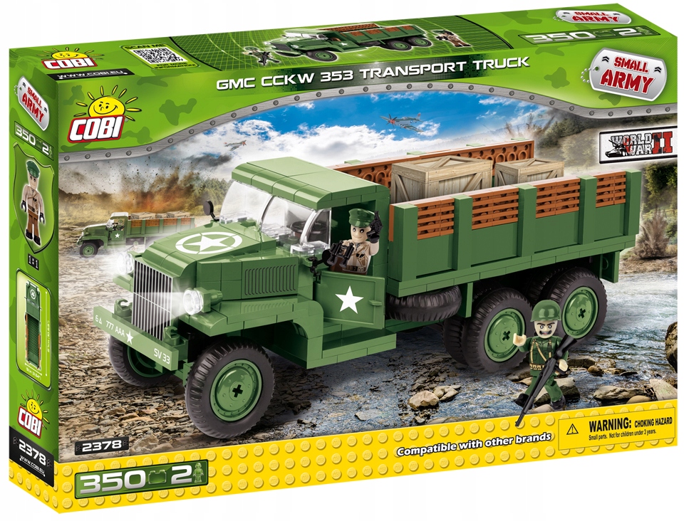 COBI 2378 Ciężarówka wojskowa GMC CCKW 353