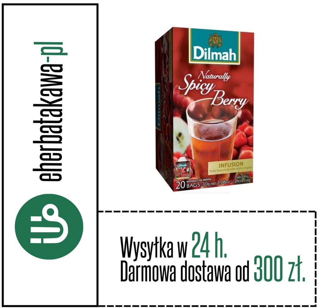 Dilmah Naturally Spicy Berry herbata 20 kopert