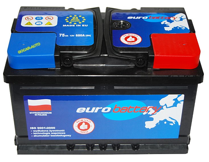 AKUMULATOR HERTZ EUROBATTERY 12V 75AH 680A P+ - 7241770912 - Oficjalne ...