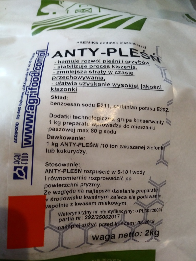 ANTY-PLEŚŃ 2kg na pleśń w kiszonce z traw kukurydz