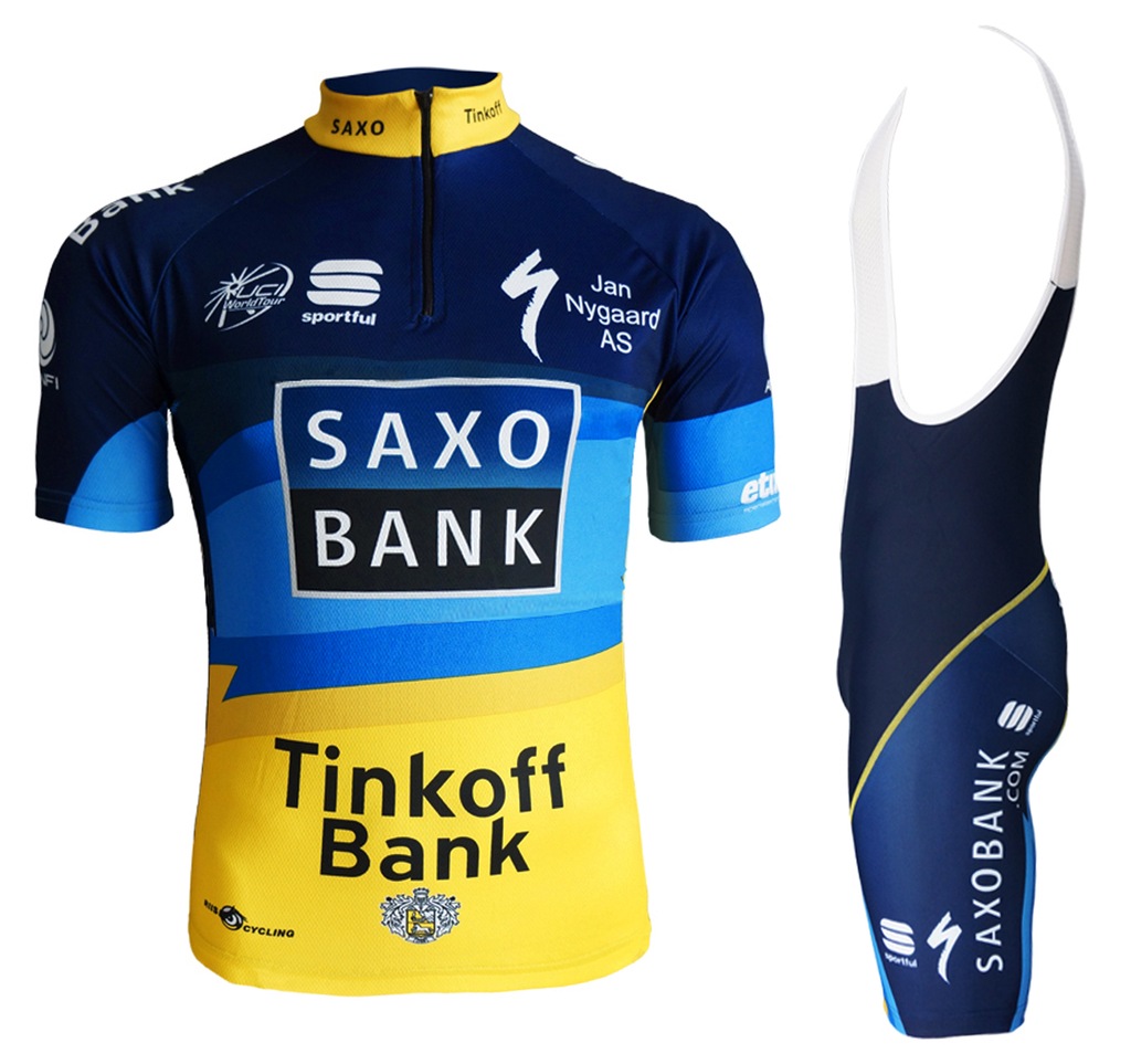 SAXO BANK TINKOFF KOSZULKA+SPODENKI-Rozm-M
