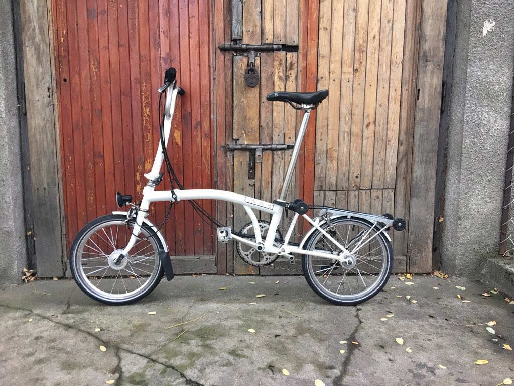 Brompton M6R po serwisie autoryzowanym, biały kruk