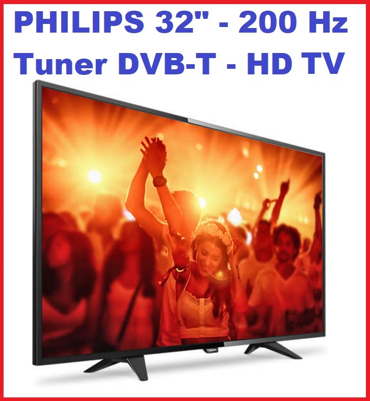 Telewizor PHILIPS 32" 200Hz HD DVBT 32PHT4101