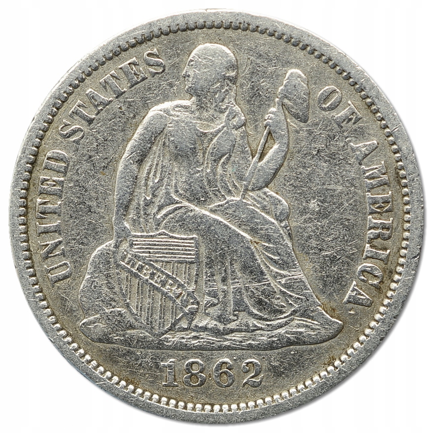48.USA, 10 CENTÓW 1862