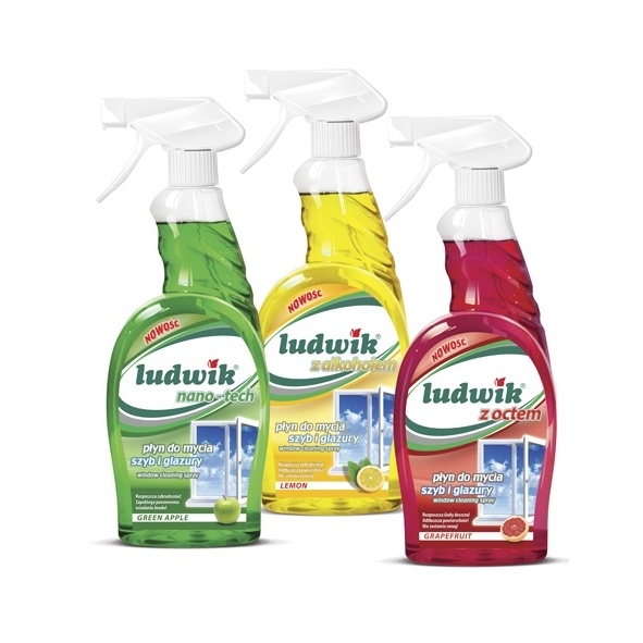 LUDWIK Płyn do mycia szyb i glazury cytryna 750ml