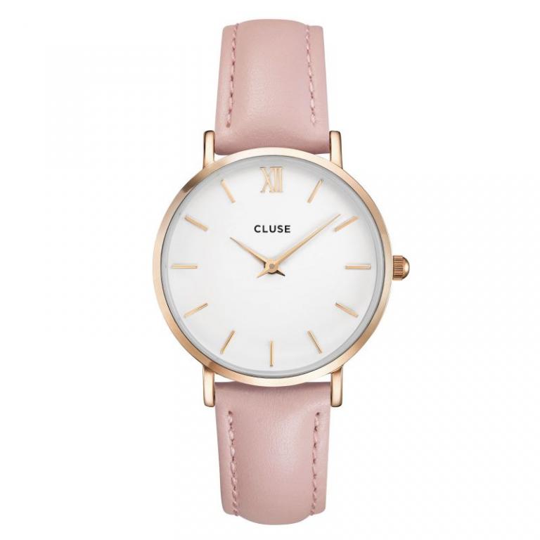 Zegarek CLUSE Minuit Rose Gold CL30001 Pudrowy Róż
