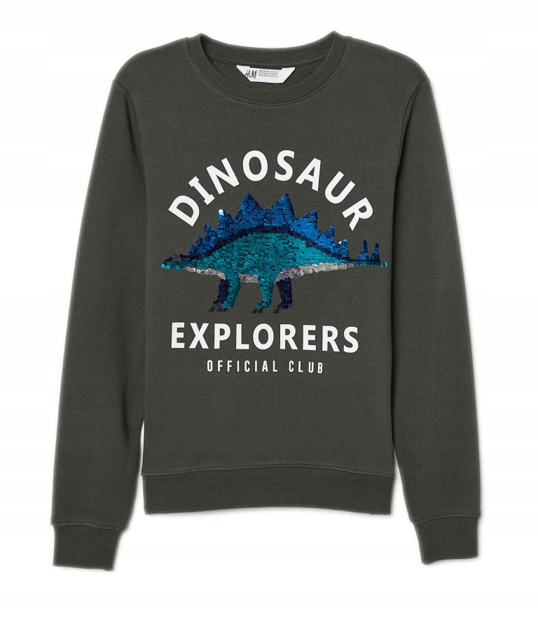 BLUZA zmienne cekiny DINOZAUR H&M 104