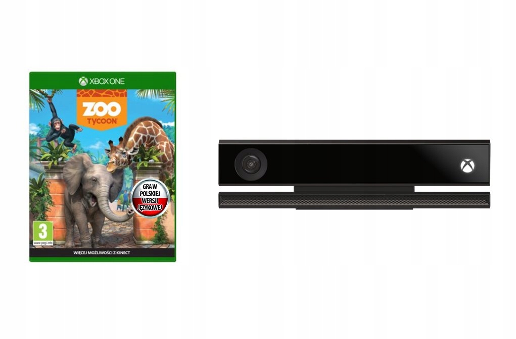 KINECT XBOX ONE 2.0 +GRA ZOO TYCOON Rok Gwarancji