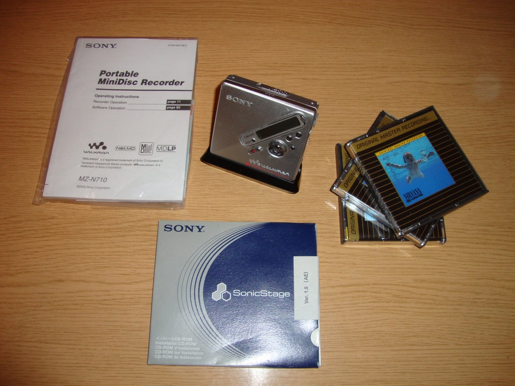 SONY NET MD WALKMAN mini disc MZN710 7252186086 oficjalne archiwum