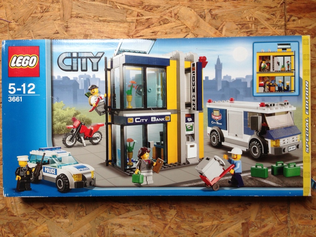 Lego City 3661 Money Transfer bank stan db+