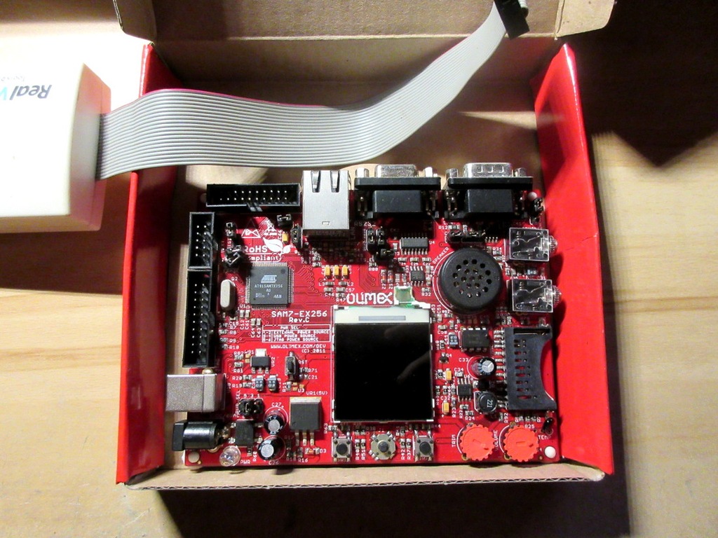 Zestaw SAM7-EX256 AT91SAM7X256 + Programator JTAG