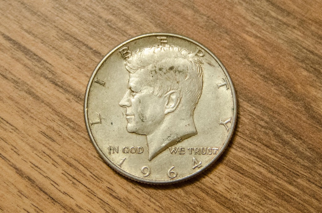Liberty IN GOD WE TRUST / moneta 1964 / pół dolara