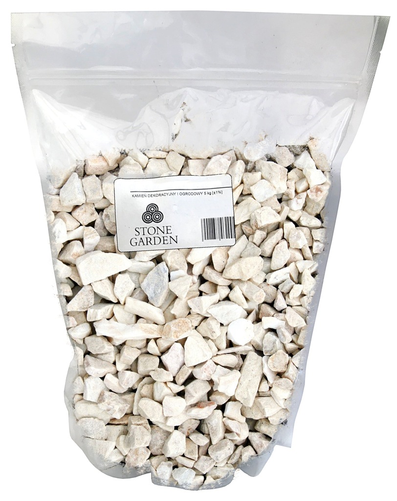 Kamien O Masie 2 Kg Spada Z Wysokosci 3m Kamień Do Ogrodu 5 KG Grys Biały 8-16 mm MIX BARW - 7478394393