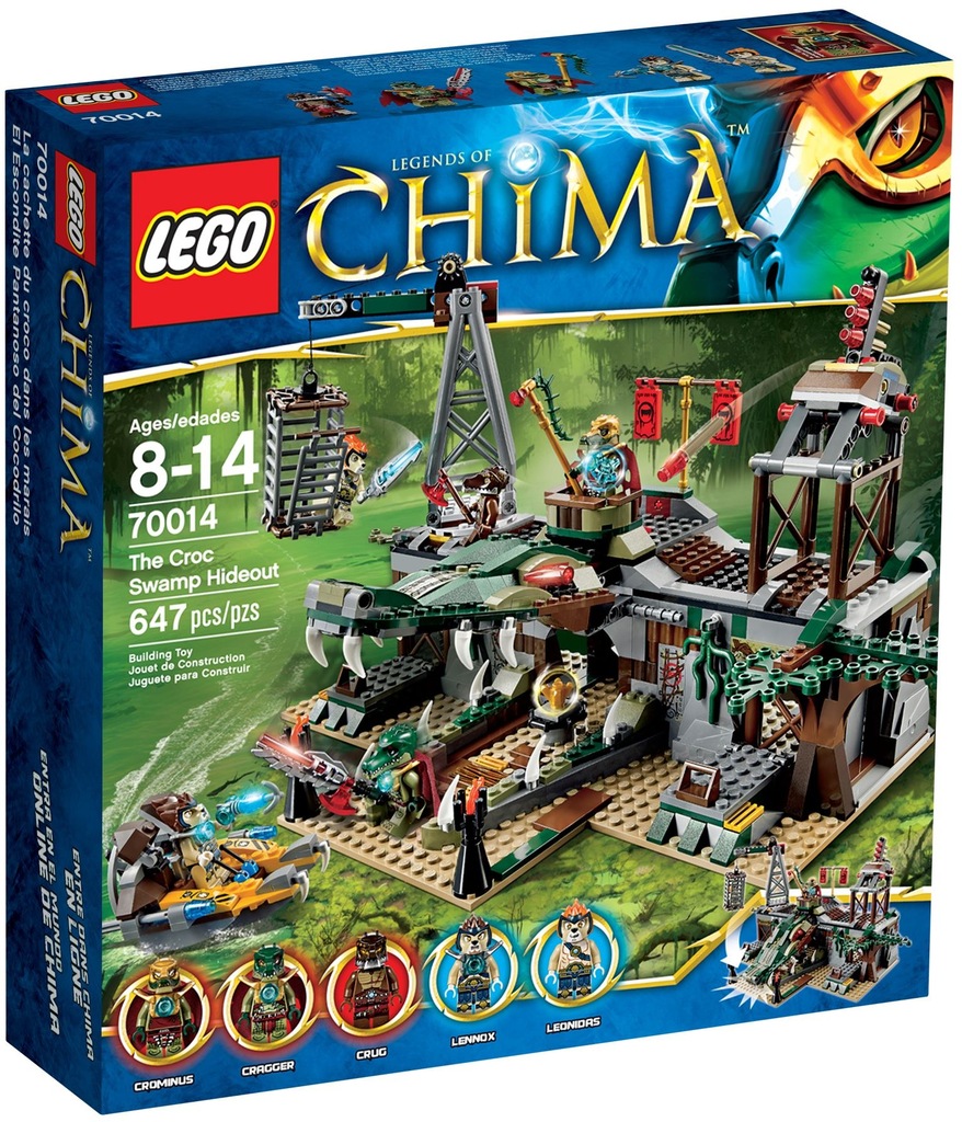 LEGO CHIMA Kryjówka na krokodylim bagnie 70014