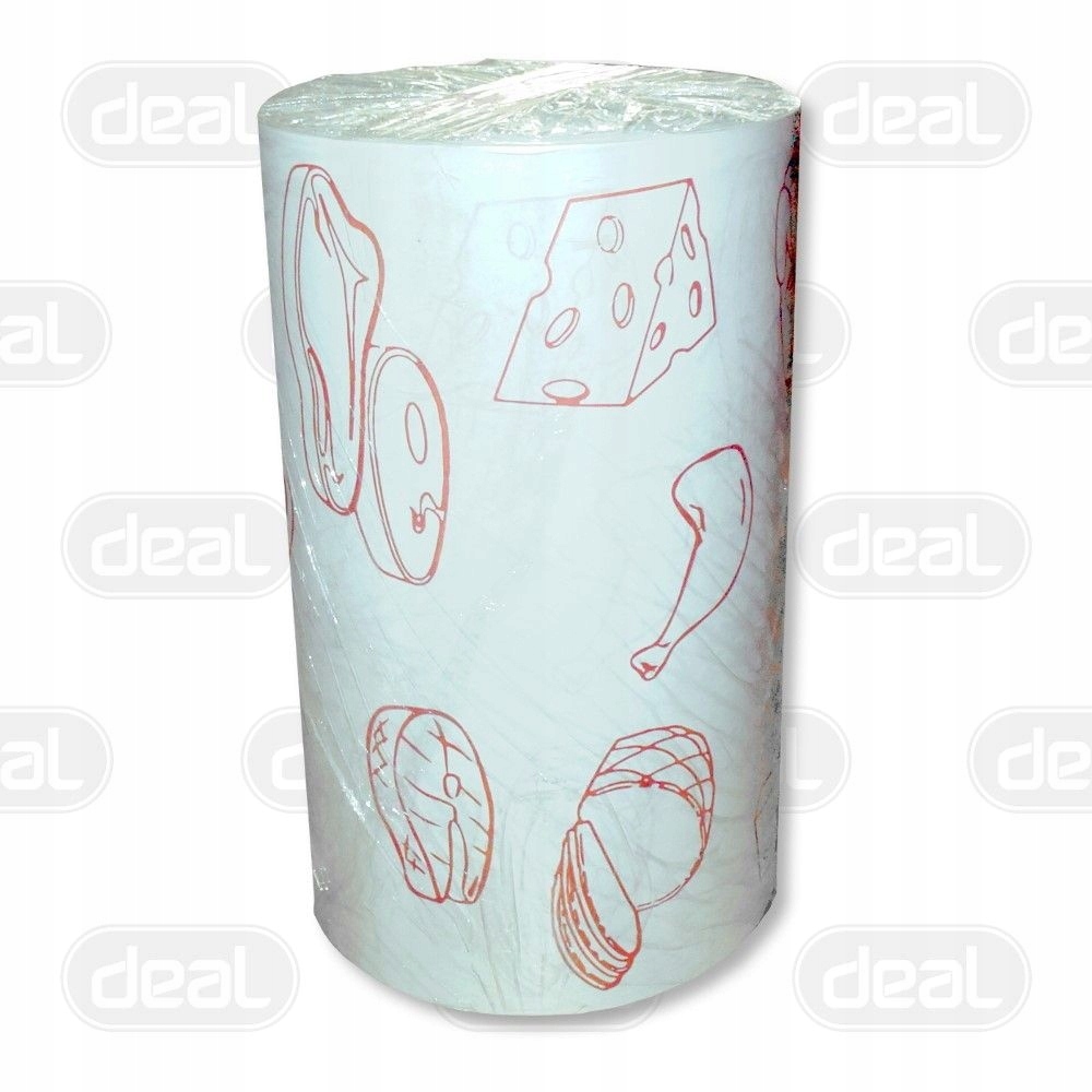 Papier pakowy foliowany PE30+10 rolka nadruk