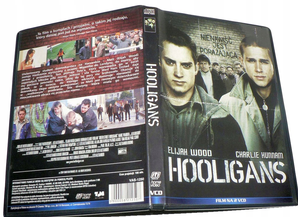 VCD - HOOLIGANS (2005) - Elijah Wood polski lektor