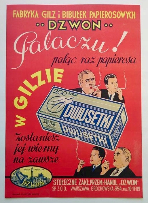 PRZEDWOJENNA REKLAMA ART DECO - DWUSETKI