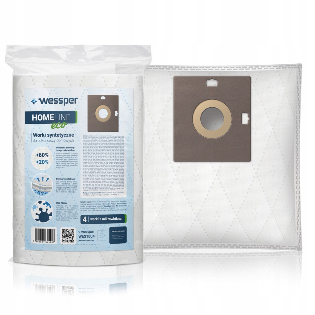 Worki odkurzacza Samsung SC5355 easy clean 1600W - 7425071143 ...