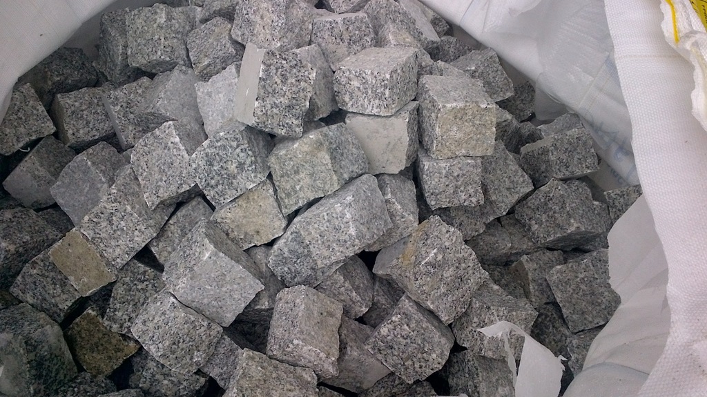 Kostka 4/6 szara granit strzegom w worku big bag