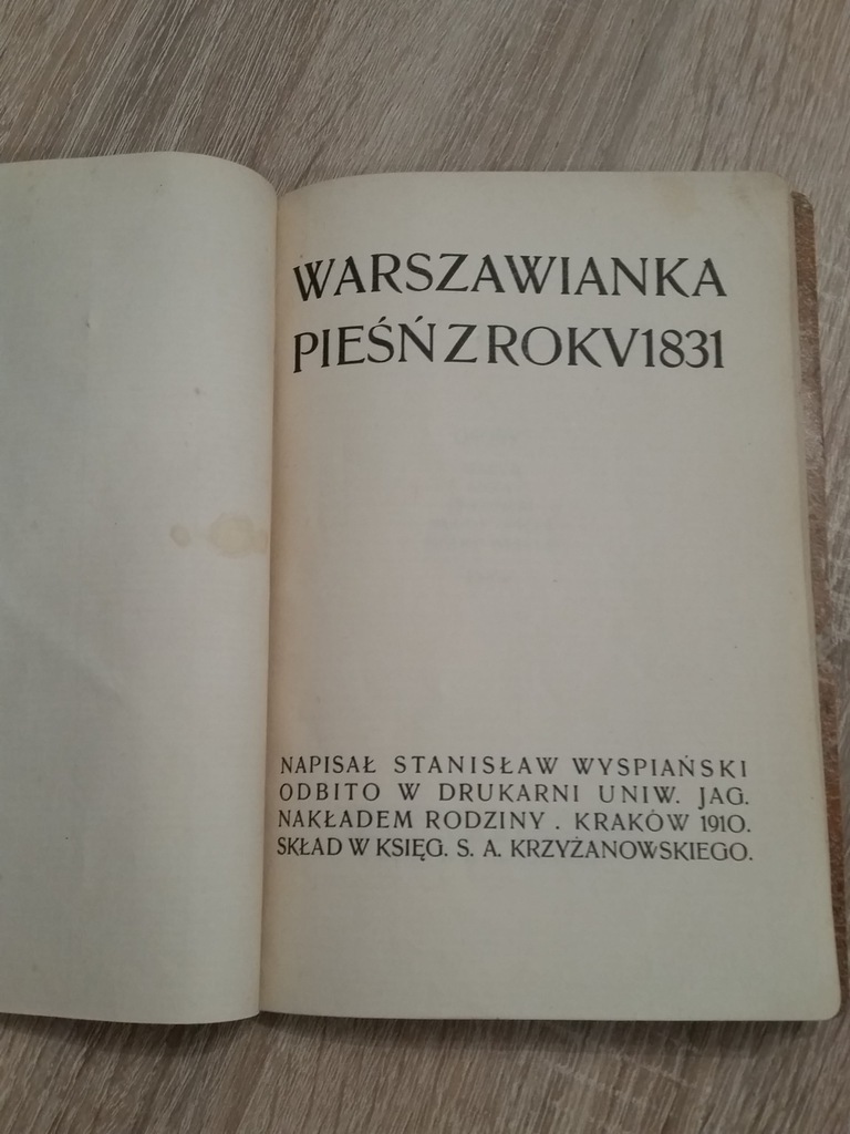 Pieśń Xxiv Z Ksiąg Wtórych Interpretacja Warszawianka pieśń z roku 1831 S. Wyspiański 1910r - 7523218554